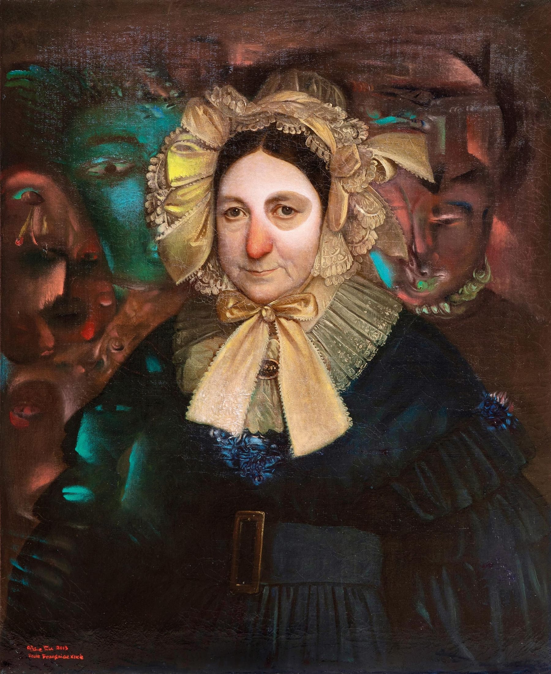 Portrait métissé d'Alixe Fu : une toile bourgeoise du XIXᵉ siècle ravivée par des visages contemporains